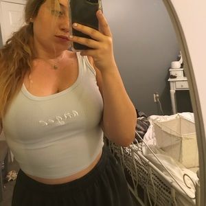 Blue Angel Embroidered Crop Top